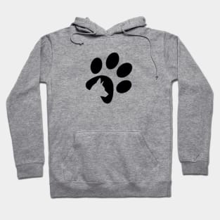 Dog Love Paws Pet Cute Funny Gift Modern Animals Hoodie